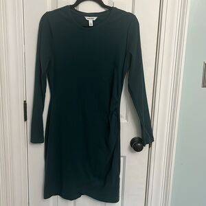 Dark Green Long Sleeve Dress